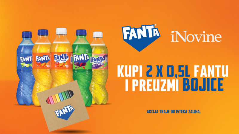 Kupovinom bilo koja dva FANTA okusa osvajate poklon bojice!